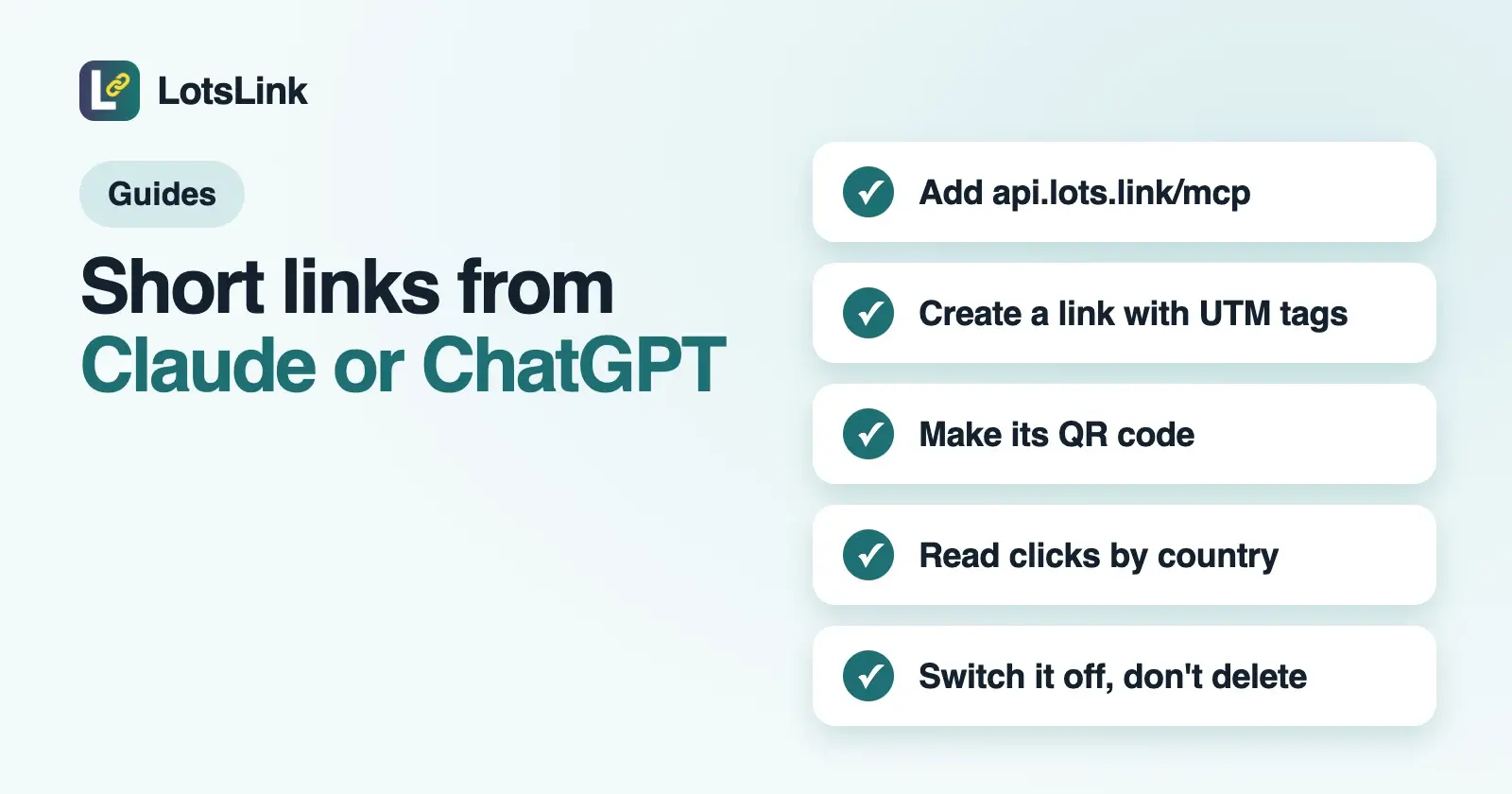 How to Create and Track Short Links From Claude or ChatGPT